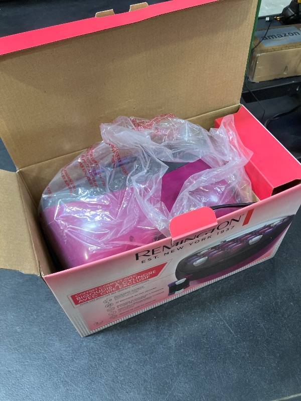Photo 1 of Remington Ionic Conditioning Hair Setter, 20 Velvet Hair Rollers, 6 Large (1¼”), 10 Medium (1"), 4 Small (¾”), Blowout Style Hair Curlers