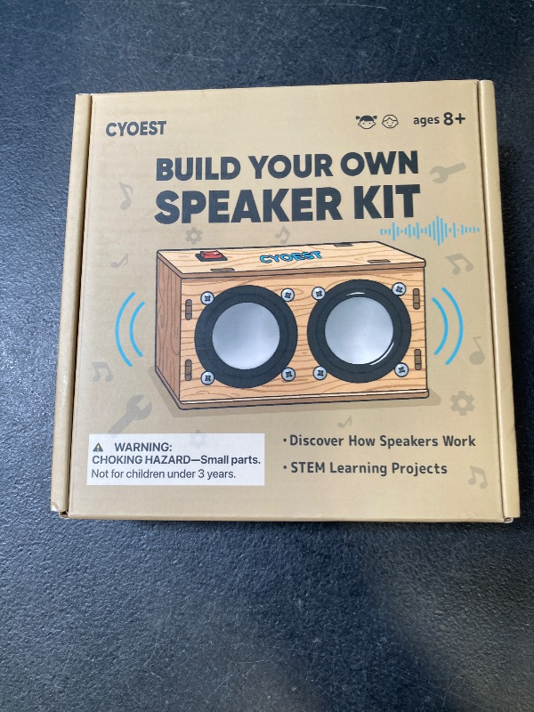 Photo 1 of STEM Projects for Kids & Adults Build Your Own Bluetooth Speaker - Science Experiment Electronics Kit | Beginner's Starter DIY Set,STEM Gifts for Teenage Girls + Boys Ages 10 and Up (Dual Speakers)