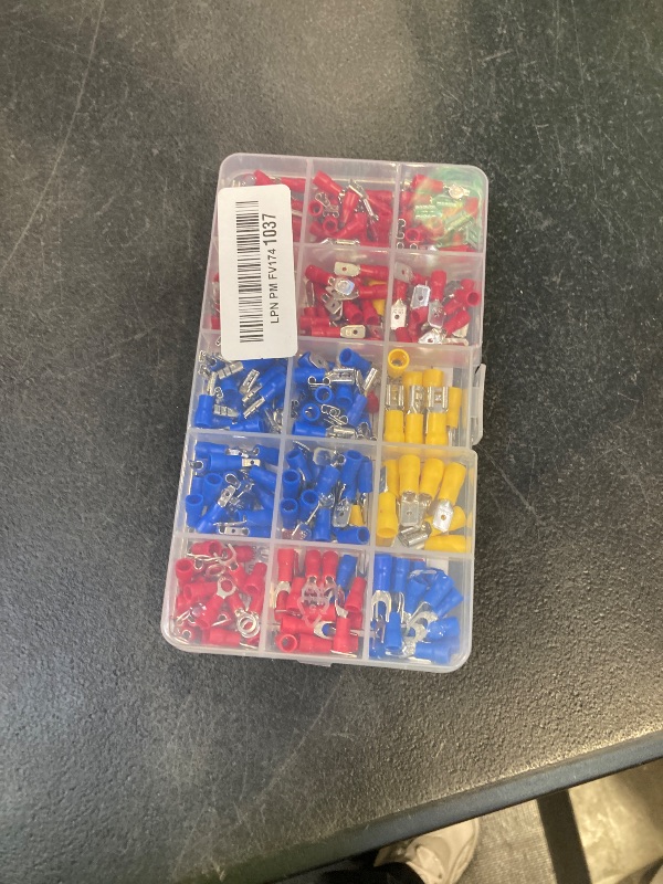 Photo 1 of 280pcs Electrical Connectors, Insulated Terminal Wire Connectors, AWG 22-10, Copper, Red, Yellow, Blue