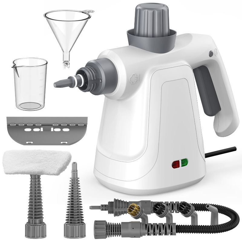 Photo 1 of High-Power Handheld Steam Cleaner – 1300W, 230°F, Chemical-Free, 14-Piece Accessory Set, Safety Lock, Ideal for Deep Cleaning