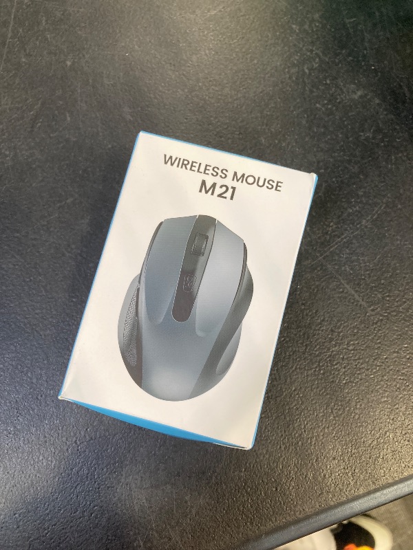 Photo 1 of Wireless Mouse for Laptop, 2.4GHz Computer Mouse with USB-A Port &USB-C Adapter, Office Cordless Mice with 6 Buttons & 3 Level DPI for Small to Medium Hands, Work with PC, Desktop, Tablet - M21