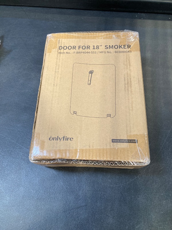 Photo 1 of onlyfire Stainless Steel Door Assembly Fits Weber 18" WSM Cooker Charcoal Smoker, BBQ Access Door Replacement Part for Weber #63018, 8.2"W x 11.2"H