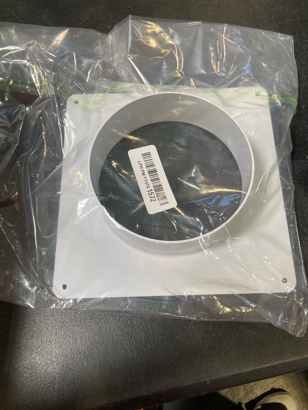 View 2 of DGHAOP Plastic Air Duct Connector Flange Panel 6" Dryer Vent Wall Plate Duct Connector Flange for Ventilation Straight Pipe, Wall and Ceiling (Dia 138mm)