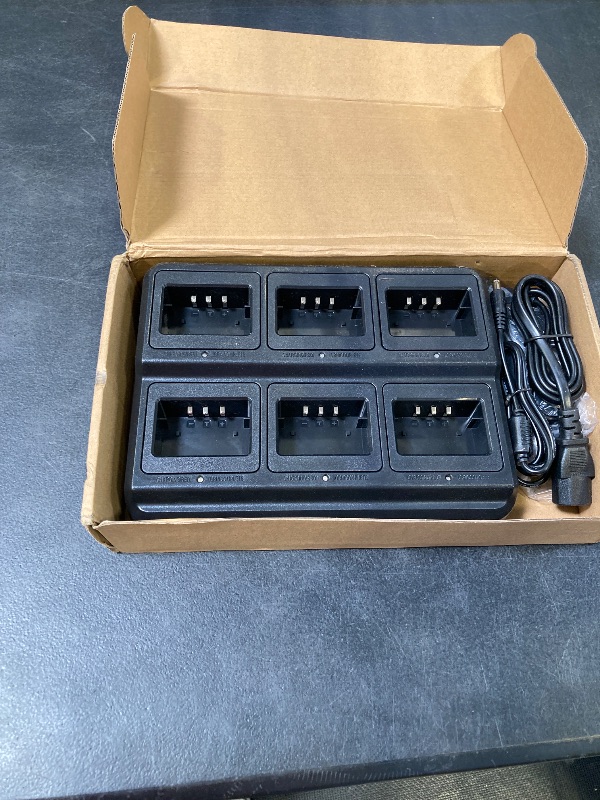 Photo 1 of BAOFENG UV-5R Six Way Charger Multi Unit Charger Station for UV-5R 8W BF-F8HP GT-5R UV-5R+ Plus UV-5RE UV-5RTP UV-5RX3 UV-5RA UV-5G Walkie Talkie and Battery