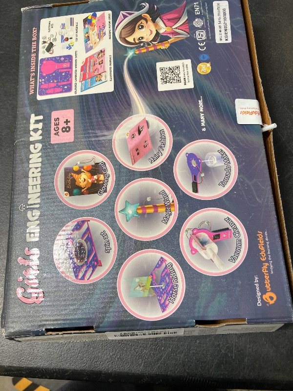Photo 1 of Butterfly EduFields 100+ STEM Projects | Girls Mini Engineering Kit for Ages 8 10 12 15 Years | Ultimate DIY Science Experiments for Kids | Educational Engineering Toys Best Birthday Gift idea