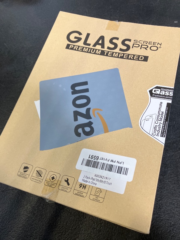 Photo 1 of Qularlans 2 Pack Screen Protector for iPad 6th 5th Generation 9.7 Inch 2018/2017, iPad Pro 9.7 2016, iPad Air 2/1 2014/2013, 9H Tempered Glass, Apple Pencil Compatible, Case Friendly