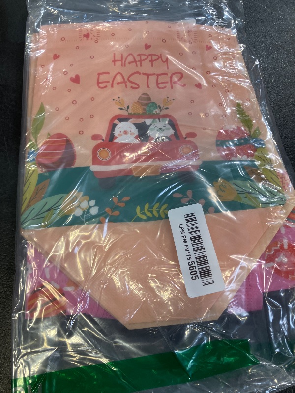 Photo 1 of VPCRT6 Easter Gift Bags with Handle, Reusable Easter Basket Non-Woven Bunny Treat Goodie Bag Easter Egg Hunt Bags for Easter Party Supply