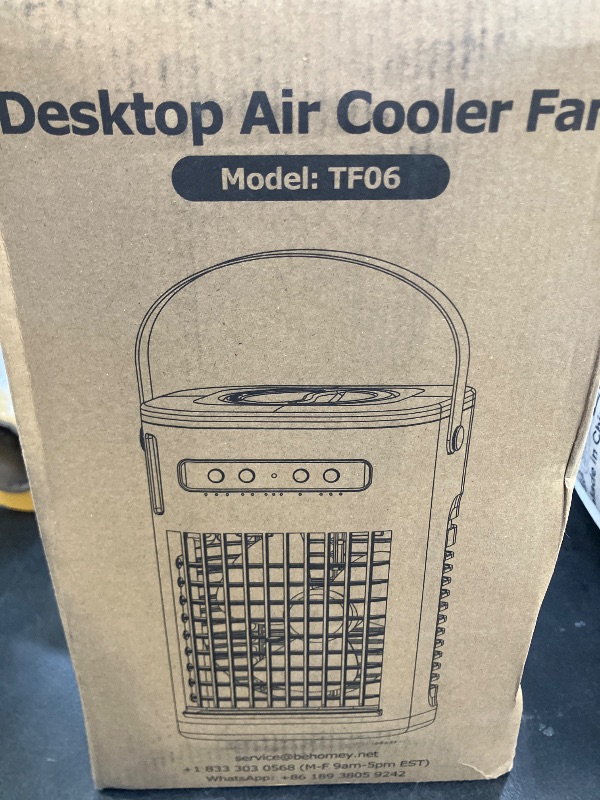 Photo 1 of CENSTECH 4-IN-1 Small Air Conditioner w/ 2Ice Packs, 16.5ft Remote, 1200ML Tank, 7H Smart Timer, 3Speed & 2Cool Mist Up to 100Sq.ft Personal Air Conditioner, 7Color Light Portable AC Unit for Bedrooms
