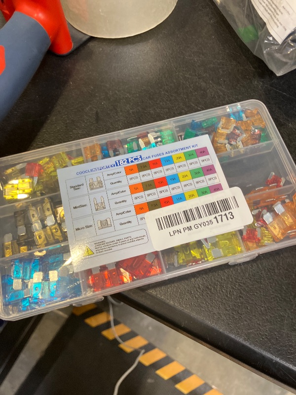 Photo 1 of 182PCS Car Fuses Assortment Kit, Professional Blade Fuses Automotive - Standard & Mini & Low Profile Mini Fuse (5A/7.5A/10A/15A/20A/30A/40A), cooclensportey Mixed Auto Fuse for Boat, Auto, RV, Truck
