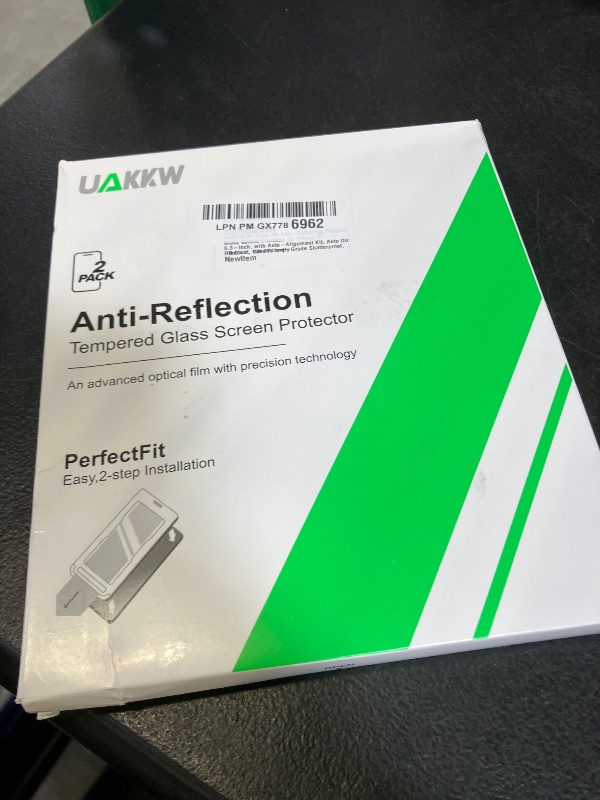 Photo 1 of UAKKW 2-Pack AR Anti-Reflective Tempered Glass Screen Protector for iPhone 17 6.3-Inch, with Auto-Alignment Kit, Auto Dust Removal, 10H Military-Grade Shatterproof, HD Clear, Case Friendly