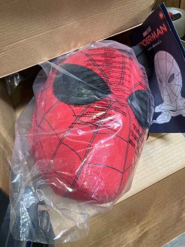 View 2 of Spider-Man Marvel Legends Series Homecoming Electronic Expressive Mask, Premium Interactive Roleplay Gear for Adults