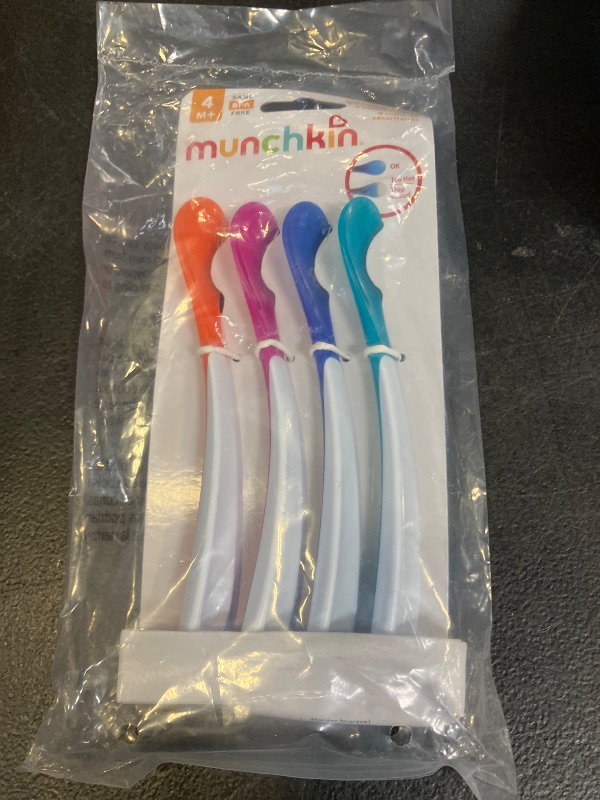 Photo 1 of Munchkin® White Hot® Safety Baby Spoons, BPA Free, 4 Pack, Polypropylene