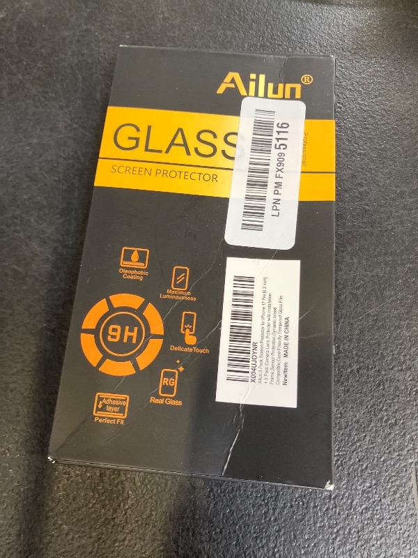 Photo 1 of Ailun 3 Pack Screen Protector for iPhone 17 Pro [6.3 inch] + 3 Pack Camera Lens Protector with Installation Frame,Sensor Protection,Dynamic Island Compatible,Case Friendly Tempered Glass Film