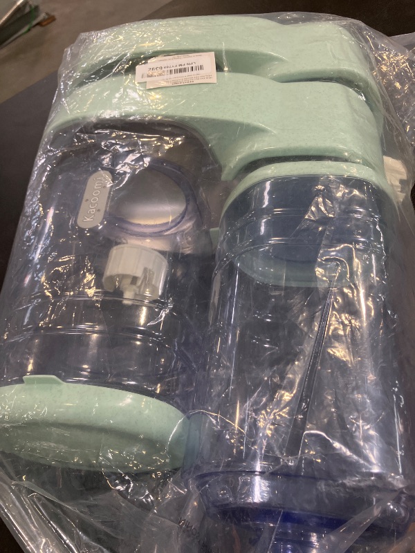 Photo 1 of Automatic Cat Feeder and Water Dispenser with Stainless Steel Bowl Gravity Food Feeder and Waterer Set for Small Medium Dog Puppy Kitten 1 Gallon x 2(Green)