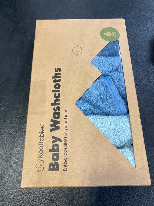 Photo 1 of 6-Pack Baby Washcloths – Soft Absorbent Viscose from Bamboo Washcloths for Face, Body, Baby Towels for Newborn, Kids, Toddlers, Infant, Gentle on Sensitive Skin, 10x10 Reusable Face Towels (Depths)