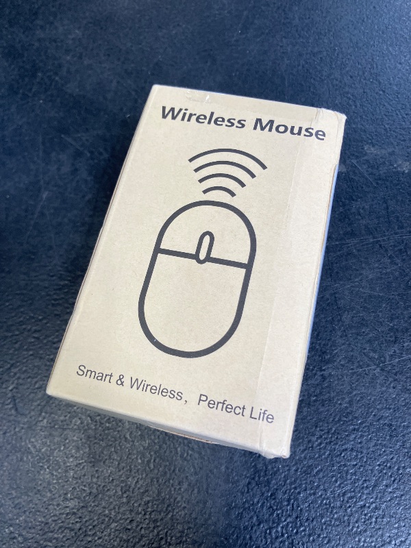 Photo 1 of HOTLIFE Wireless Bluetooth Mouse, Slim Rechargeable LED Mouse, 2.4G Portable USB Optical Mouse with USB Receiver and Type C Adapter, Light Purple
