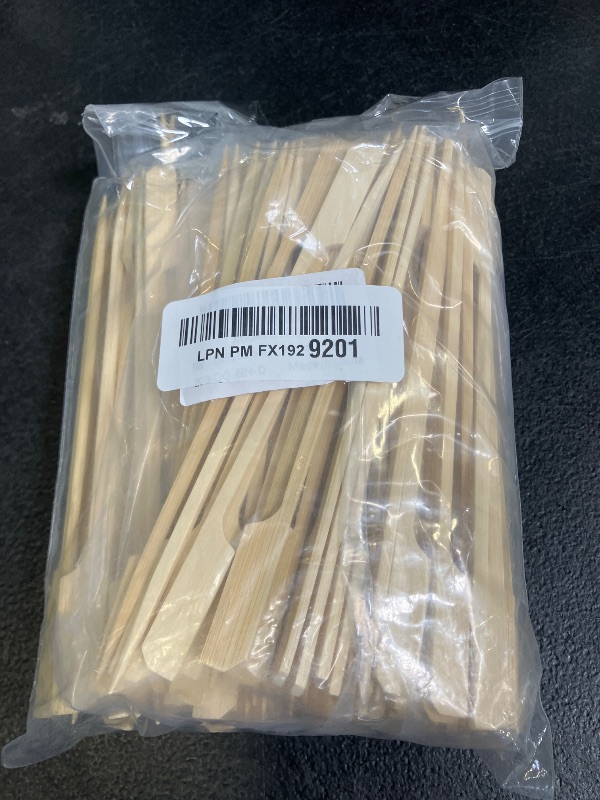 Photo 1 of 200PCS Bamboo Skewers for Appetizers, [6 Inch] Long Cocktail Picks Fancy Toothpicks for Appetizers, Flat Paddle Wooden Skewers Food Sticks for Party Drinks Fruit BBQ, Charcuterie Boards Accessories