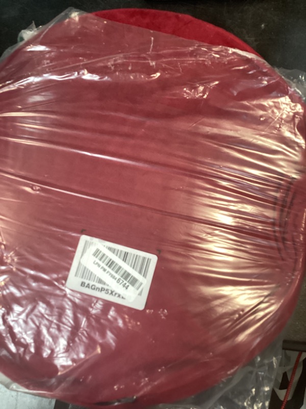 Photo 1 of Shinnwa Round Chair Pad, Dual-Layer Memory Foam Seat Cushion, Soft Lumbar Support Pillow for Chairs, Red, 16"x16"x2"