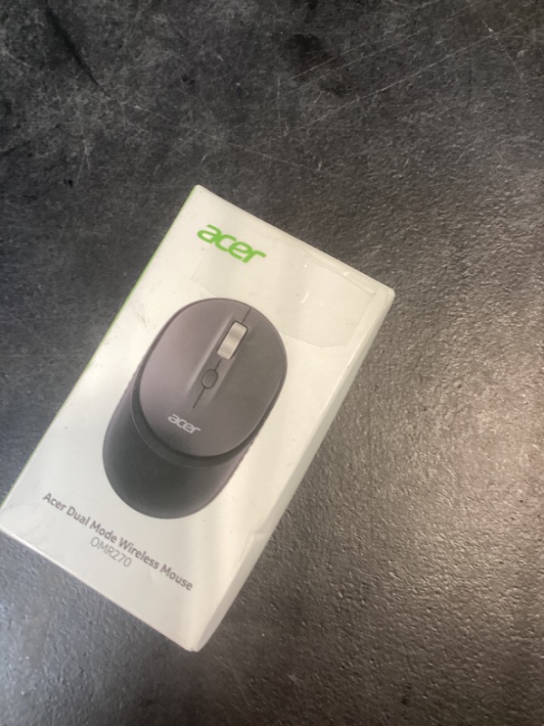 Photo 1 of acer Bluetooth Wireless Mouse for Laptop, Computer Mouse Wireless (BT5.2+2.4GHz), Small to Medium Size, Left & Right Handed Office USB Mice with USBA Receiver, 4 Buttons, Compatible with PC, Desktop