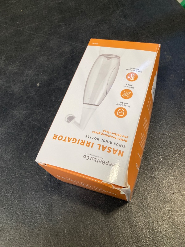 Photo 1 of SleepBetterCo Nasal Irrigator, Sinus Rinse Bottle, BPA-Free, Ergonomic Design, 2 Tips for Adult/Kids, Reduces Snoring, Relieves congestion, Easy to use, Transparent Light-grey