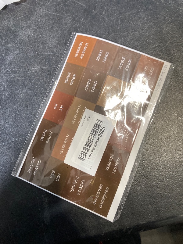 Photo 1 of Thinkor Reposition Laminated Bible Tabs, Large Print Stickers, Easy to Read & Apply Bible Tabs for Women & Man (Earthy Brown)