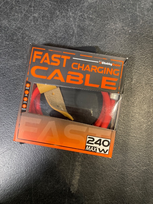 Photo 1 of chubbycable Chubby 2.0 USB C 240W Fast Charging Cable Silicone Soft Durable USB C Cable Extra Thick Charger Cord Compatible with iPhone 17-15 Series iPad, Red, Type-C to Type-C, 3.3FT