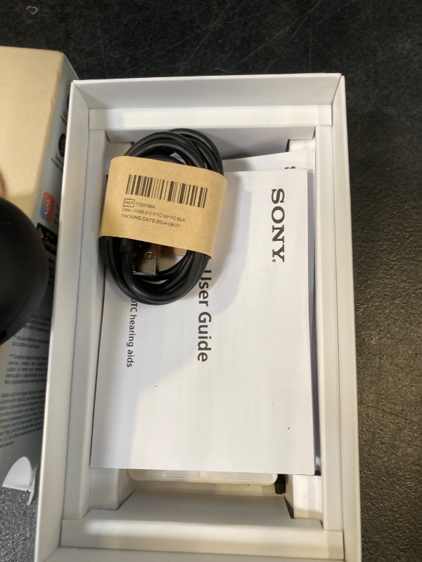 Photo 1 of Sony CRE-C20 Self-Fitting OTC Hearing Aids for Mild to Moderate Hearing Loss, Prescription-Grade Sound Quality, Compact Virtually Invisible Design, Customizable App, and Rechargeable Battery