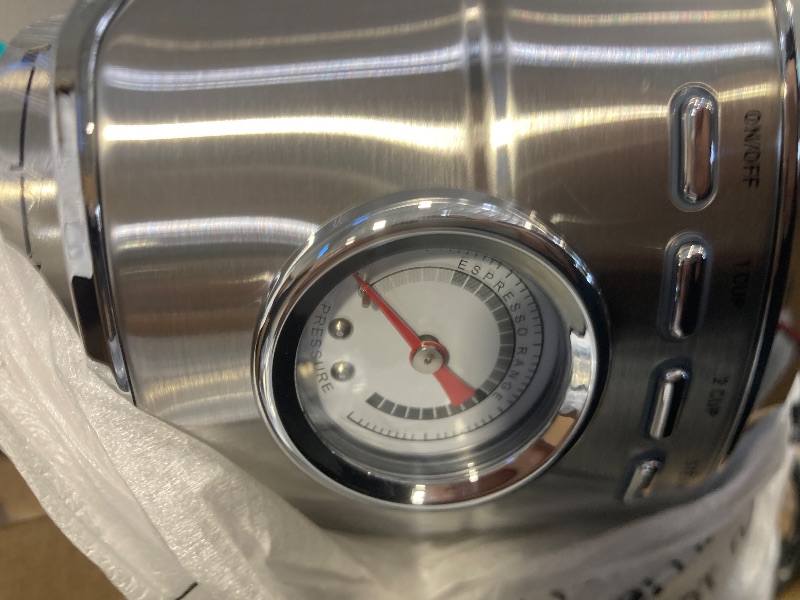 Photo 1 of CASABREWS CM5418 Espresso Machine 20 Bar, Compact Espresso Maker with Steam Milk Frother, Stainless Steel Coffee Machine with 34oz Removable Water Tank for Cappuccino, Small Latte Machine, Silver