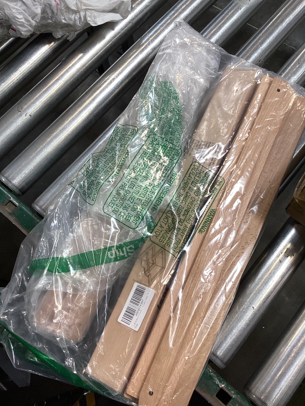 Photo 1 of 2 PCS Wax Coated 18 Inches Wood Drawer Slide, Classic Traditional Wood Center Guide Track
