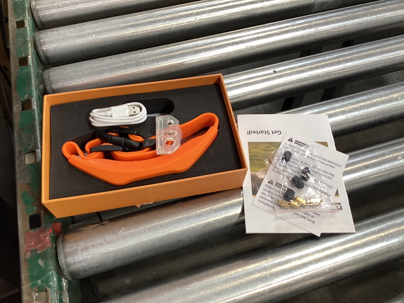 Photo 1 of GPS Wireless Dog Fence with Free App, Electric Fence System with Training Collar, Portable Fence for Outdoor Use, Rechargeable Waterproof Flexiable Collar, Adjustable for Large Medium Dogs (Orange)