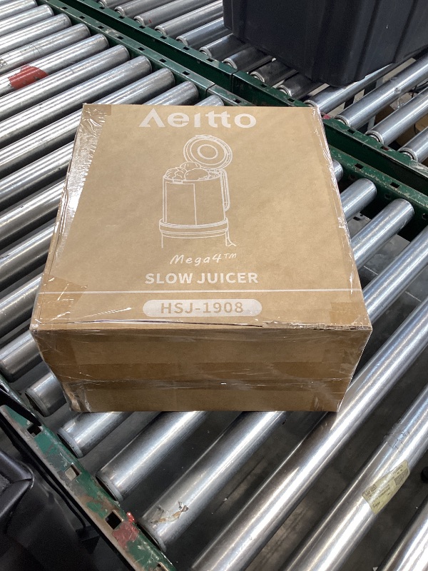 Photo 1 of Cold Press Juicer with Whole Feed Chute, Aeitto Masticating Juicer Machines, Juice Extractor Machine Easy to Clean, High Juice Yield, For Whole Vegetables and Fruits, Easy to Assemble, Onyx Black