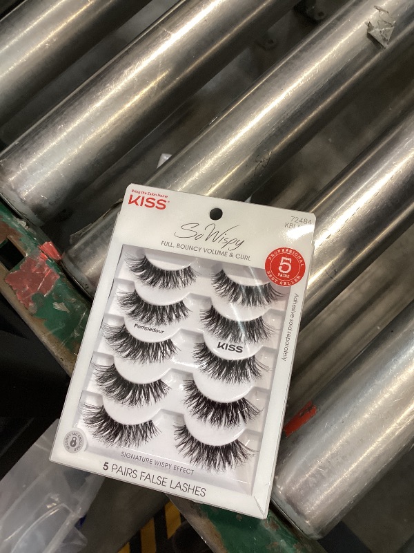 Photo 1 of KISS So Wispy, False Eyelashes, 'Pompadour', 16mm, Includes 5 Pairs Of Lashes, Easy to Apply, Reusable Lash Clusters