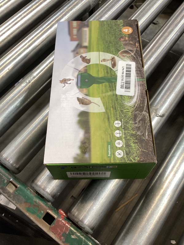 Photo 1 of Mole Repellent Solar Powered, 4 Pack Snake & Skunk Repellent for Yard, IP 65 Waterproof Ultrasonic Deterrent Stakes, Get Rid for Rabbit, Gopher, Vole, Chipmunk, Deer, Groundhog for Lawns Garden