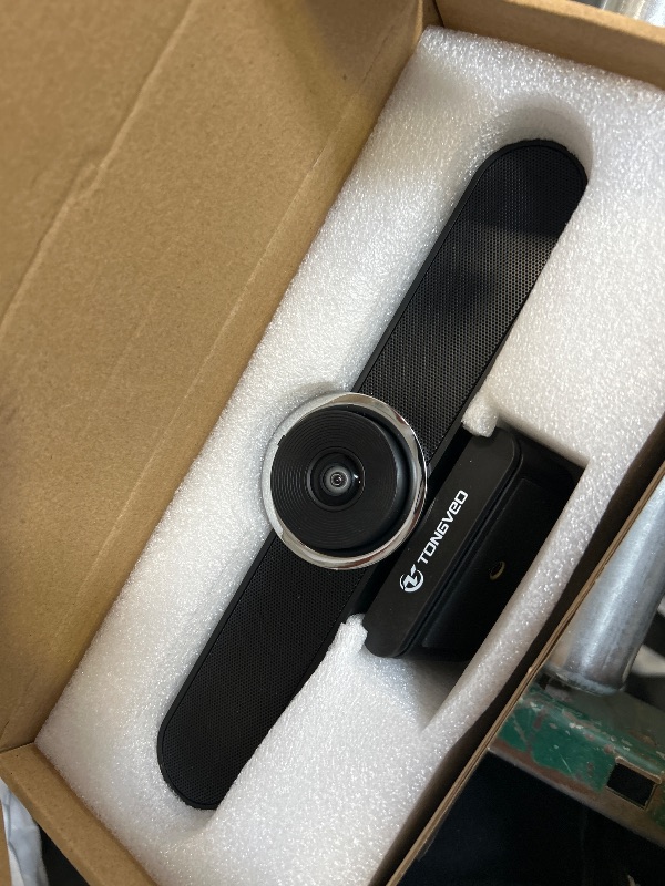 Photo 1 of 4K Webcam Conference Call TV Room Web Camera with Dual Microphones &Speaker, | All-in-One USB Video Camera, 116° Wide Angle, AI Auto Framing | Compatible with Zoom, OBS