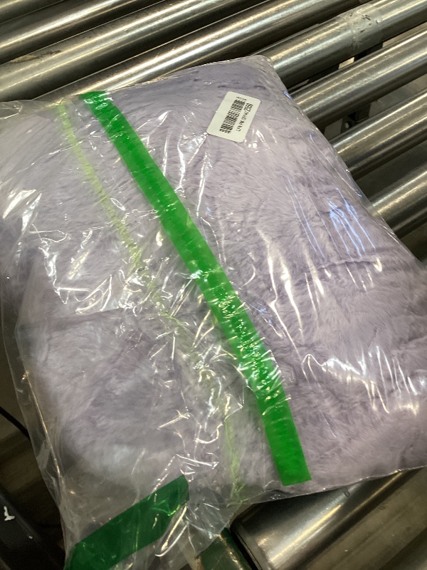 Photo 1 of Znhinery Cloud Pillows, Decorative Throw Pillow with Soft Plush for Couch Bed, Cloud Shaped Pillow Room Decor with Fluffy Faux Rabbit Fur for Living Room Bedroom (Lavender Purple, 11.8x18.5 Inches)