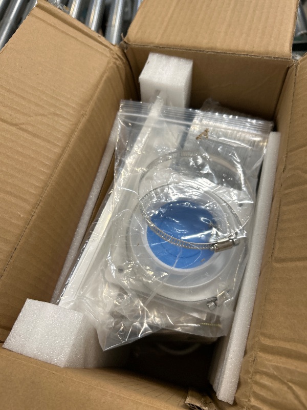 Photo 1 of Gopper 12" Ultra Quiet Bathroom Exhaust Fan with 6500K LED Light, 1.0 Sone 120 CFM, 10x10 Mount, 1500 LM Ceiling Ventilation Fan, Energy Efficient (6500K LED-W)