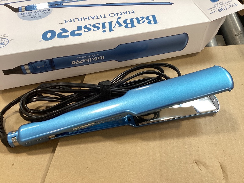 Photo 1 of BaBylissPRO Flat Iron Hair Straightener, 1-1/2 Digital Inch, Nano Titanium Hair Styling Tools & Appliances, BNT4173T