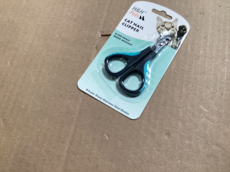 Photo 1 of Cat Nail Clipper by H&H Pets - Professional Sharp Stainless Steel Claw Clipper Trimmer with Sturdy Non Slip Handles - for Small Animal & Cats Nail Cutter