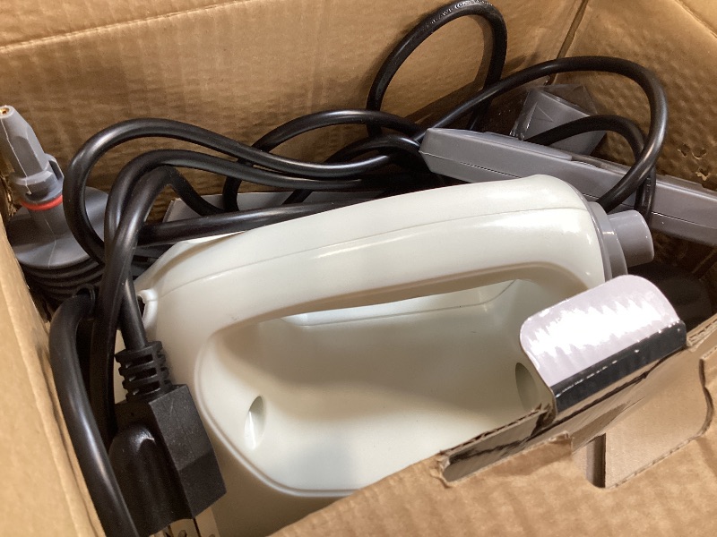 Photo 1 of TICYACK Handheld Steam Cleaner, Steam Cleaner with 16 PCS Accessory & Safety Lock, 500ML Capacity, Multi-Surface Deep Cleaning for Home, Car, Bathroom, Grout, Floor, Window (White)