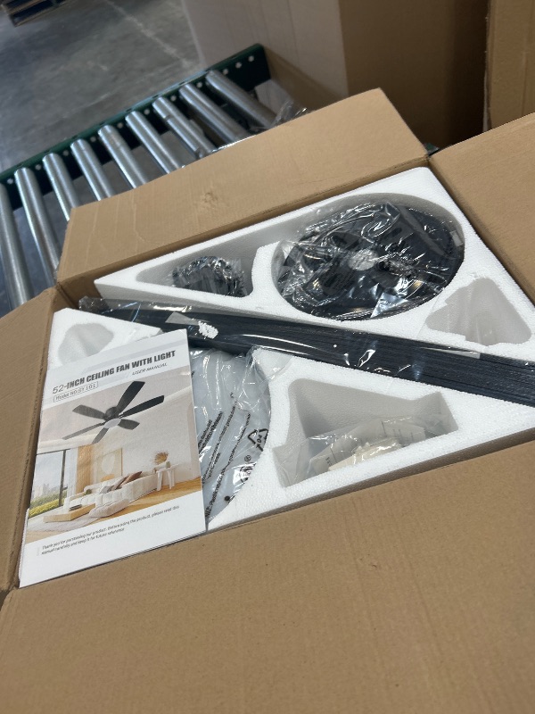 Photo 1 of 52inch Brown Ceiling Fans with Lights and Remote/App Control, Low Profile Ceiling Fan with Light and 6 Double-Side blades, Flush Mount, LED/RGB Dimmable DC Reversible Modern Ceiling Fan for Bedroom
