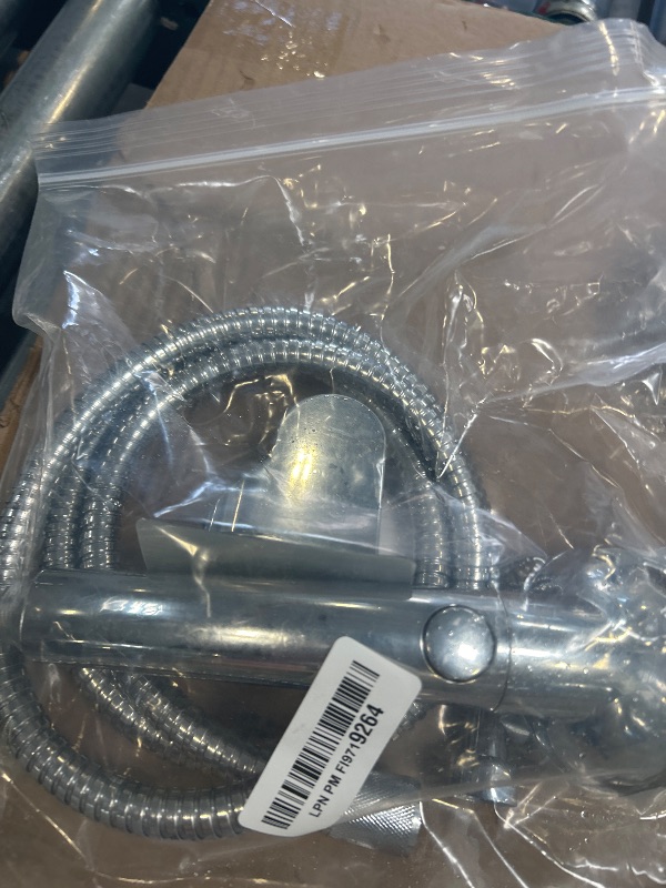 Photo 1 of KAIYING Drill-Free High Pressure Handheld Shower Head with ON/OFF Pause Switch 3 Spray Modes Water Saving Showerhead, Detachable Puppy Shower Accessories (M:Shower Head (Chrome)+Bracket+Hose)