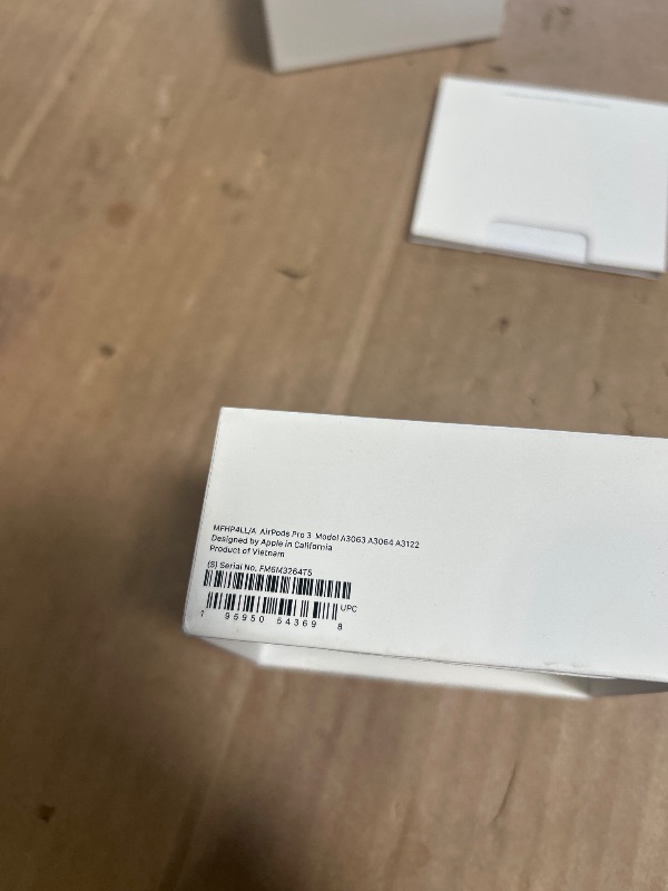 Photo 1 of Apple AirPods Pro 3 Wireless Earbuds, Active Noise Cancellation, Live Translation, Heart Rate Sensing, Hearing Aid Feature, Bluetooth Headphones, Spatial Audio, High-Fidelity Sound, USB-C Charging
