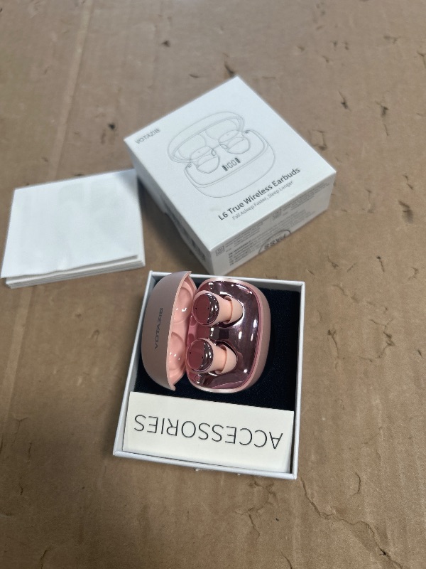 Photo 1 of Sleep Earbuds Bluetooth 5.4 in Ear Light-Weight Headphones with Sleep Mode and White Noise, Mini Sleep Ear Buds for Side Sleepers, Clear Calls, 48H Sleep Earphones for Relaxing/Focus, Rose Gold