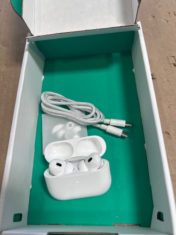 Photo 1 of Apple AirPods Pro (2nd Generation) with MagSafe Charging Case (USB-C) (Renewed Premium)