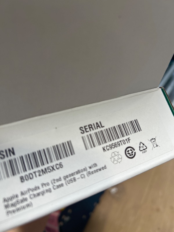 Photo 1 of Apple AirPods Pro (2nd Generation) with MagSafe Charging Case (USB-C) (Renewed Premium)