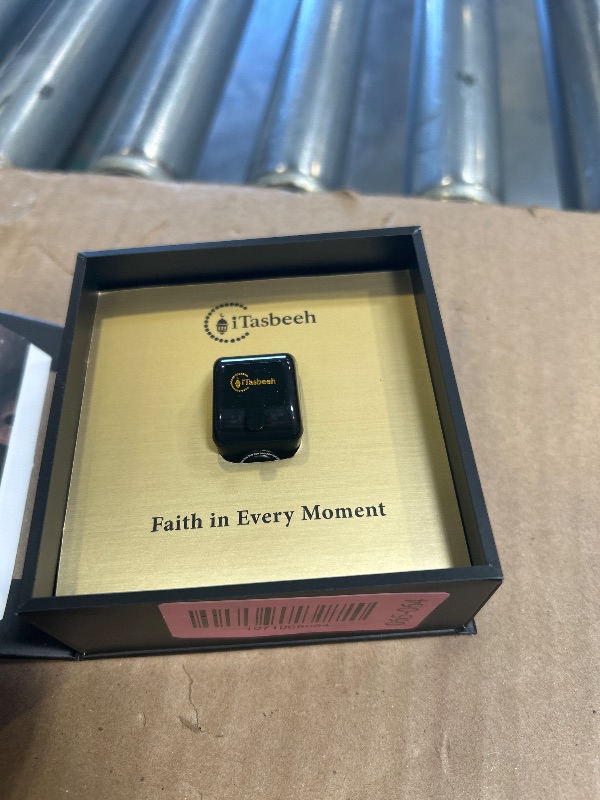 Photo 1 of Smart Bluetooth Ring with Electronic Counter & Muslim Digital Azan Alarm Clock, Rechargeable Time Reminder, APP Control, Ideal Ramadan Gifts, 20mm