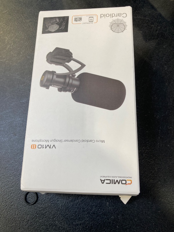 Photo 1 of comica Camera Microphone, CVM-VM10II Directional Microphone Cardioid Shotgun Video Camcorder Microphone for Canon, Nikon, Fuji, Sony, Panasonic, Olympus DSLR Cameras, Smartphones (with Wind Muff)