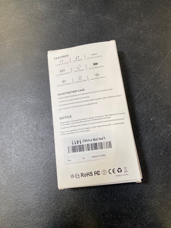 Photo 1 of Battery Case for iPhone 16 - Slim Charging Case, Dual 15W Fast Charging- Enhanced 8600mAh Rechargeable Case Priority Charging Anti-Scratch Premium Protective Battery Charger Case for iPhone 16 (6.1")