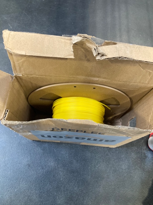 Photo 1 of DEEPLEE PLA+ 1.75mm 3D Printer Filament, PLA Plus with Dimensional Accuracy +/- 0.02mm, Higher Strength and Toughness, Neatly Wound, No Clogging, Fits for Most FDM 3D Printers, 1KG Yellow
