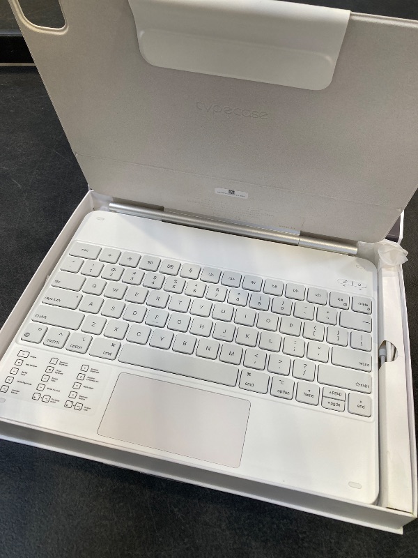 Photo 1 of typecase Keyboard Case for iPad Pro 13-inch (M5 2025 / M4 2024), Magic Keyboard with 11 Colors Backlight, Keyboard Case with Pencil Holder, Multi-Touch Trackpad, Easy-Set Magnetic Stand, White